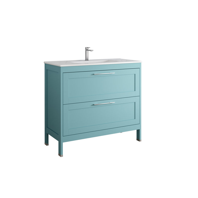Bathroom Vanity Cabinet LAKESIDE Collection by DAX, Deep Blue