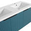 Meuble-lavabo mural avec lavabo double en résine-1970052198