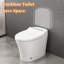 Toilette intelligente avec siège chauffant à température réglable et corps en céramique avec chasse d'eau puissante