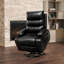 Fauteuil inclinable électrique à finition brune avec siège de 21 pouces de largeur et massage en huit points pour le salon