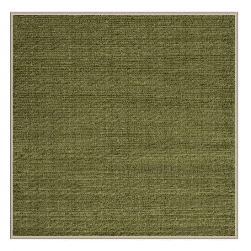 Tapis brun uni lavable à la machine, Carré 8 pi