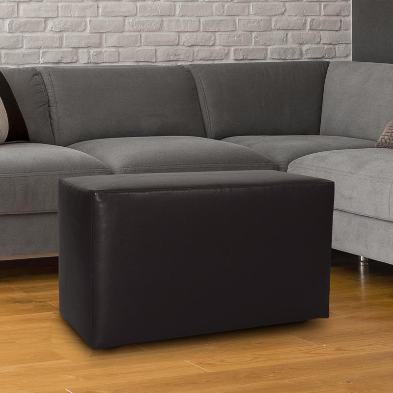 Asija Ottoman Slipcover, Avanti Black