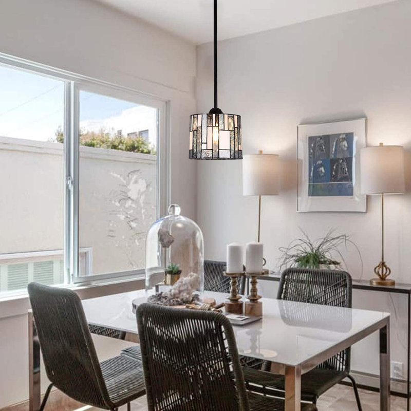 1 - Light Blue Kitchen Island Dome Pendant