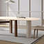 Table ovale crème de style roche crème-878325756