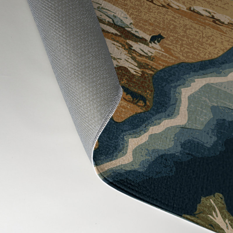 Tapis d'intérieur et d'extérieur brun Nature, Rectangle 9 pi x 12 pi