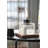 TIKI® Brand 4 Inch Table Torch Glass Faux Wood Brown