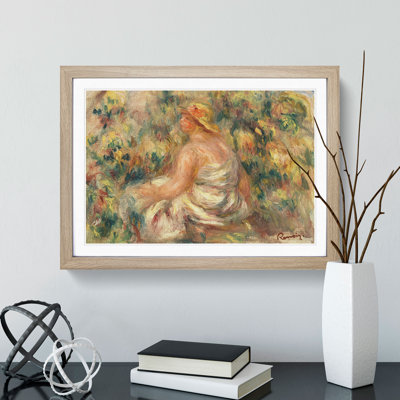 Woman with Hat by Pierre-Auguste Renoir - Picture Frame Painting