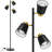 Tree Floor Lamp With 3 Rotatable LED Light Heads For Living Room, Bedroom, Office