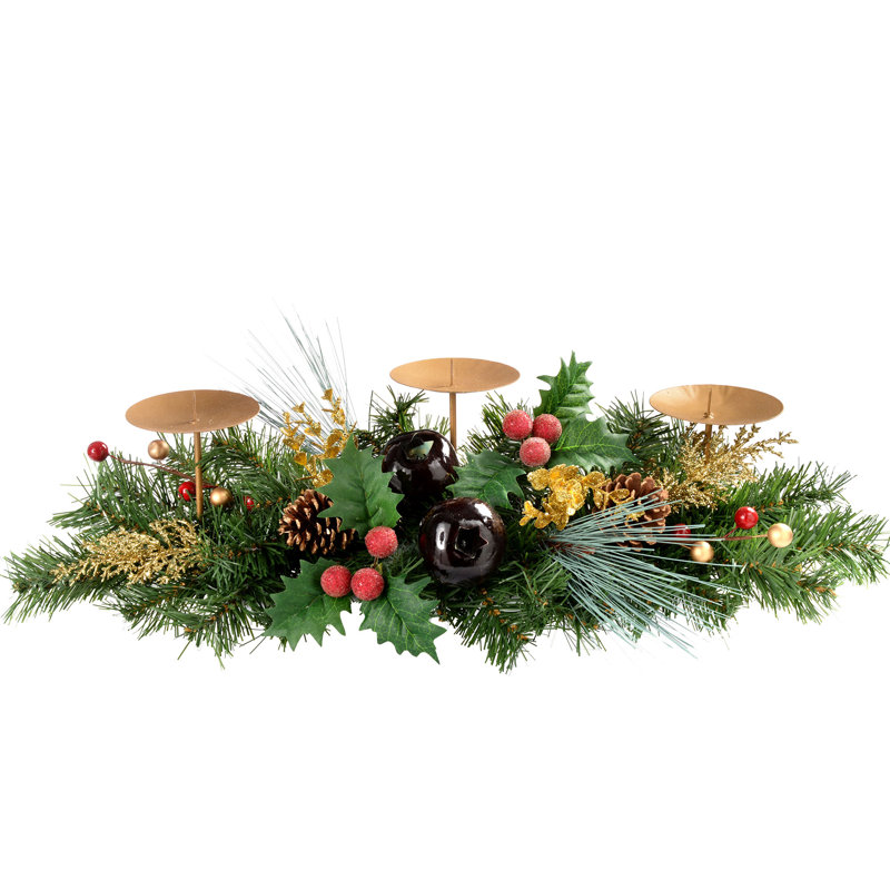 Poinsettia Candelabrum Arrangement