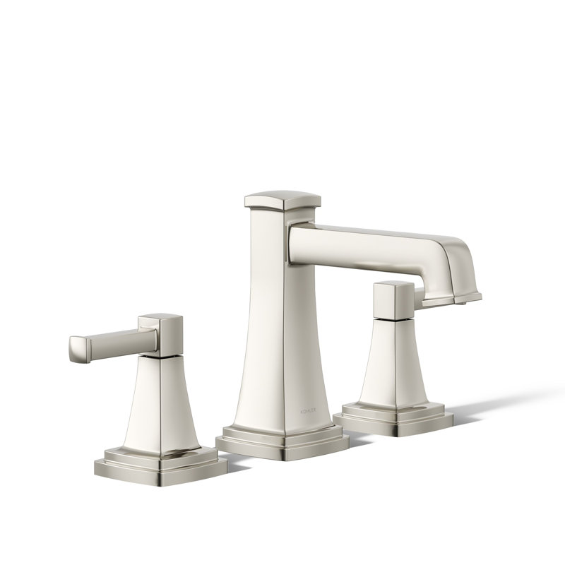 Riff Widespread Bathroom Sink Faucet, 1.2 GPM, Vibrant Polished Nickel