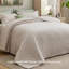 Ensemble de courtepointe Literie - Ensemble de literie pour courtepointe ultra douce pour chambre rose, édredon léger avec 1 taie décorative, couvre-lit 68 po x 86 po-114208608-114208601