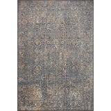 Tapis oriental en polypropylène / polyester tissé à la machine Geilich