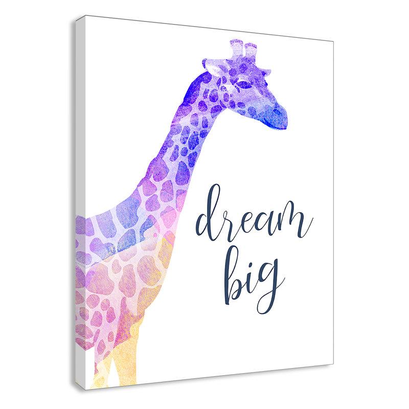 «Dream Big», art sur toile, H 14 po x l 11 po x P 1,5 po