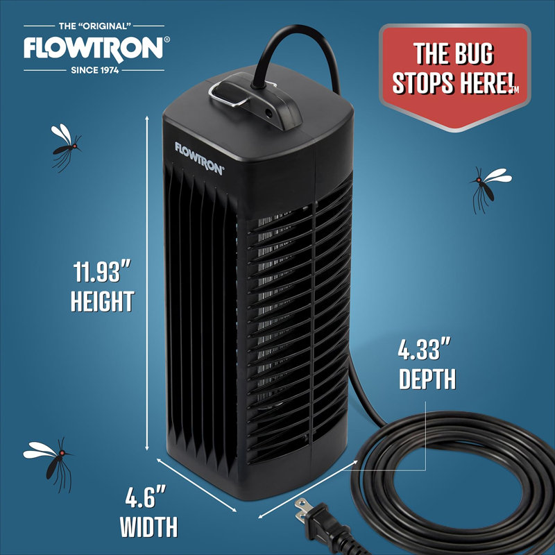Plug-in d'intérieur moustiquaire et piqûre anti-moustiques 1000V Flowtron pour installation intérieure Flowtron, Noir