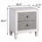 Nightstand, Rustic 2-Drawer Nightstand
