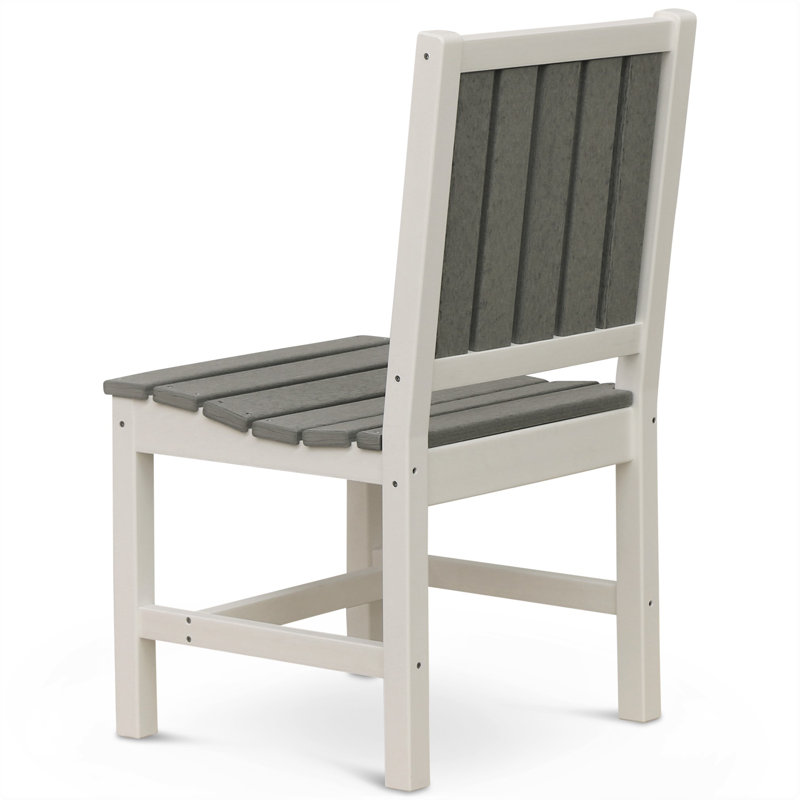 Chaise de patio Anderton, Blanc, Blanc