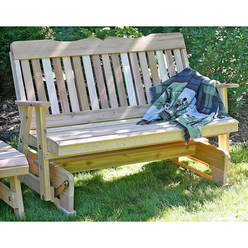Banc oscillant de campagne Tignall, 6 pi, Teinture / scellant cèdre