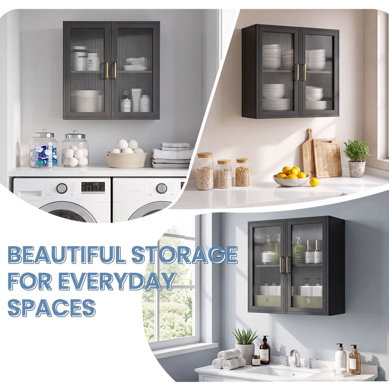MDF Laundry Room Organiser, Blanc