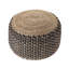 Petit repose-pieds en jute et coton Allmon