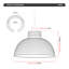 Aryansh 16.5cm H Metal Bowl Pendant Shade ( Screw On )-1889891904