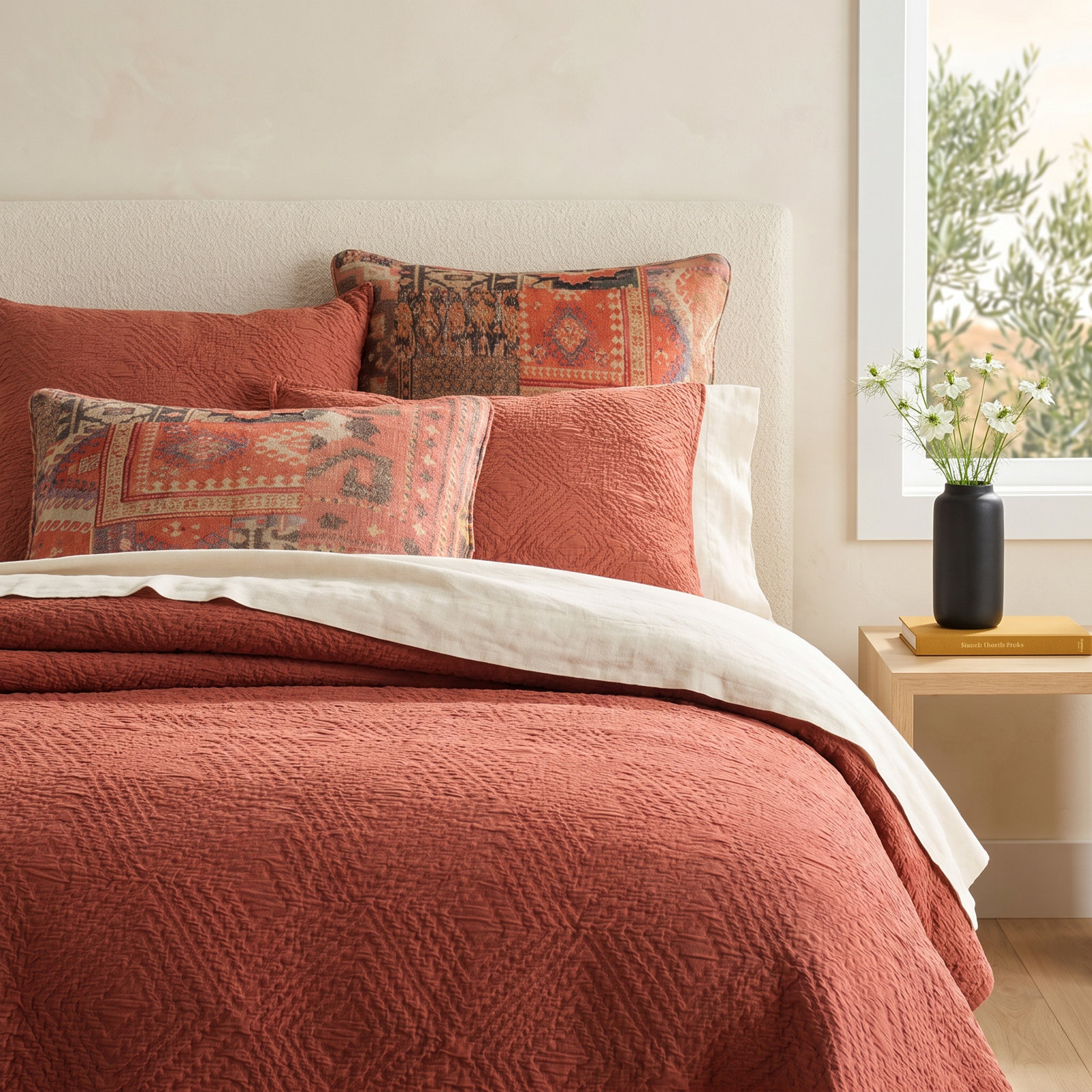 Kerala Cotton Coverlet Set, Twin/Twin XL Coverlet