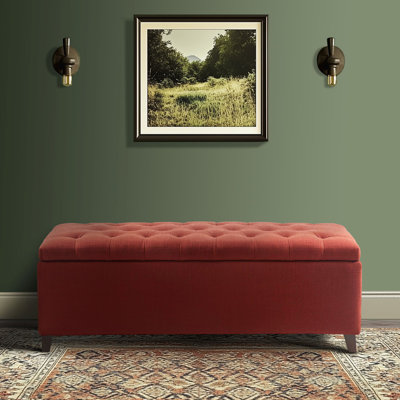 Maniscalco Tufted Top Upholstered Storage Bench