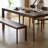 Simple and comfortable solid wood dining table set-107149536