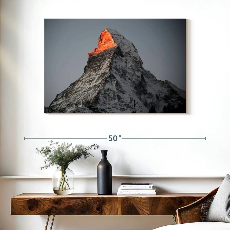 Hannes Zermatt Mountain Glow, H 26 po x l 39 po