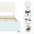 Twin Size Velvet Upholstered Headboard Platform Bed Frame with Storage Drawers, Adjustable LED Lights with Memory Function, Wood Slat Support, Easy Assembly, Blue-1803158041-1803158043