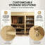 Armoire à chaussures moderne avec tablettes réglables - Rangement durable et spacieux-1443614445