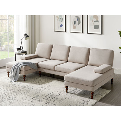 Canapé modulaire 105,5 po U