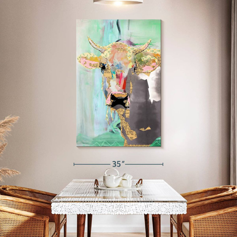Brampt Cow Collage, 51" H x 34" W