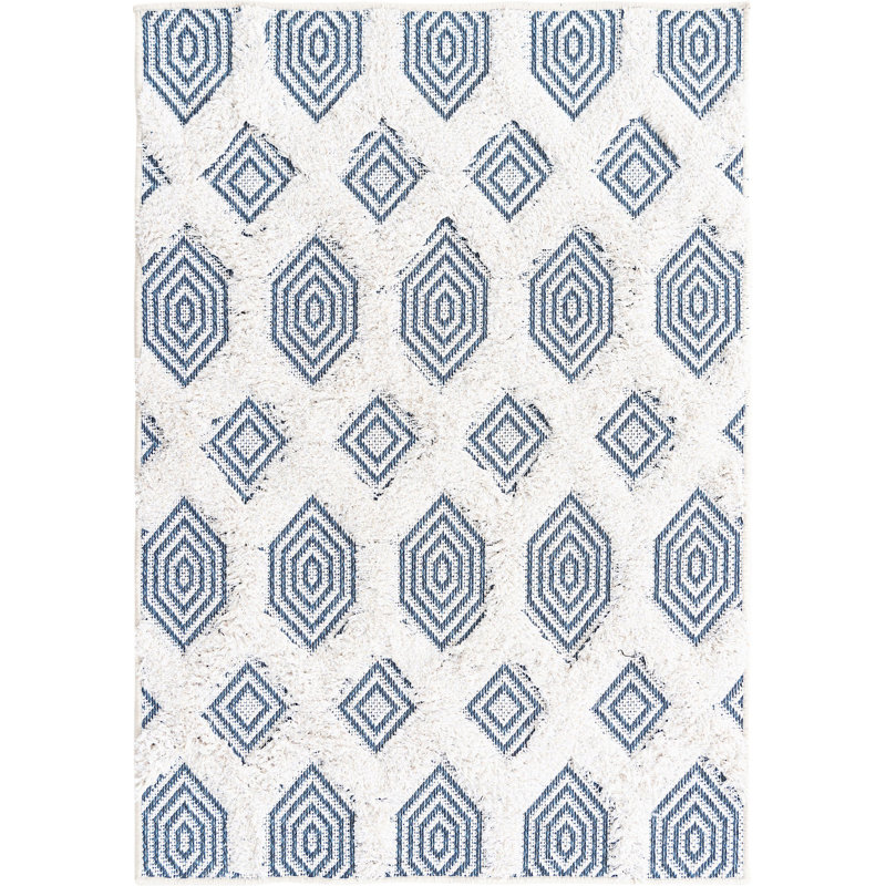 Chapdelaine Cotton Abstract Indoor Rug, Rectangle 2'3" x 3'