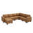  Abramson U-shaped Faux Leather Sectional Modular Storage Couch
