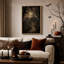 Impression sur toile, "Gothic Castle on Hill Under Full Moon With Bats"-1501153790