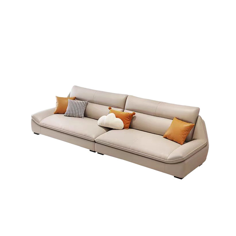 Modern comfortable in-line sofa, 3, 34.64" H x 82.67" W x 37.4" D