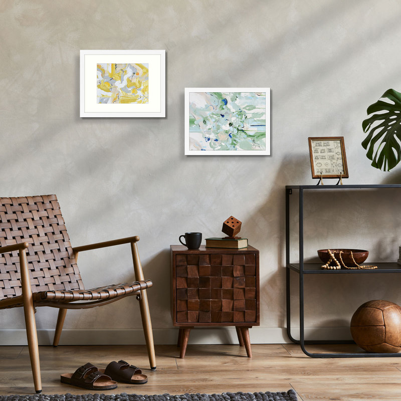 Ensemble de cadres muraux avec plexiglas - Basics by Wayfair ™, Blanc, 12 po x 16 po emmêlé à 8,5 po x 11 po