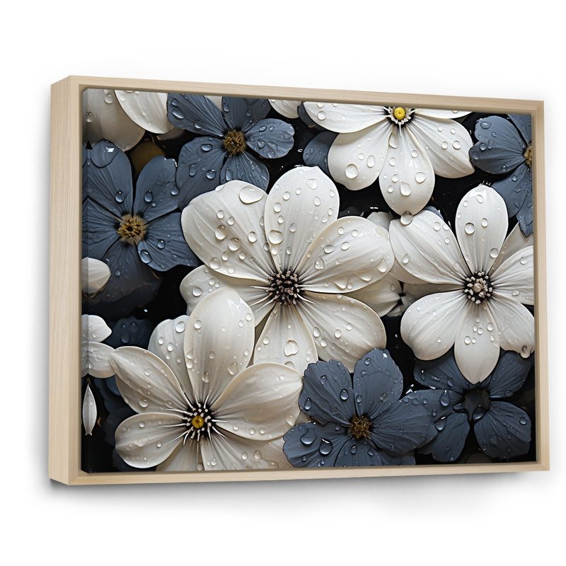 " Essential Forms Blooms ", Natural Floater Framed, 24" H x 32" W x 1" D