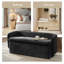 Banc de rangement avec dossier à dossier fileté sans assemblage 61 po Heidi-1960543753