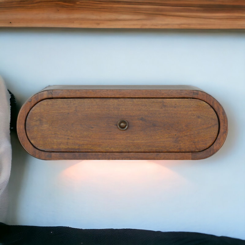 45cm W Solid Wood Bedside Table