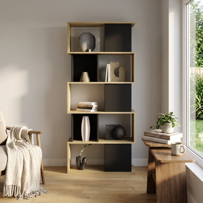 Shively 35.4" Bookcase with Matte Finish