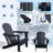 Adirondack Chairs Set Of 2, Plastic Adirondack Chair, Adirondack Chairs, Hdpe Adirondack Chair, Folding Adirondack Chairs, Outdoor Chairs With Cup Holder For Lawn Patio Deck Fire Pit-324515198