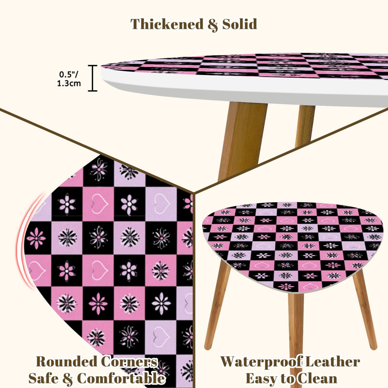 Ensemble de 2 tables basses gigognes Triangle
