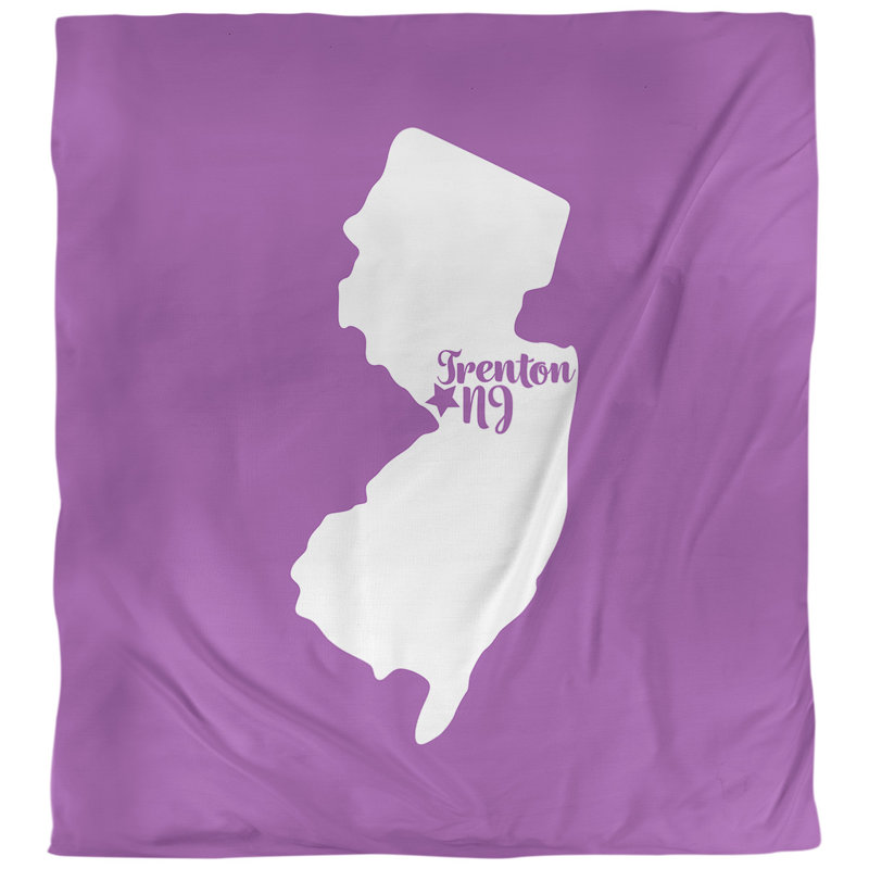 Housse de couette trenton new jersey, Housse de couette pour grand lit, Violet, Polyester brossé