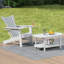 Chaise Adirondack pour l'extérieur en PEHD Licola-805399