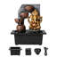  Tabletop Water Fountain,Indoor,Garden,Fountains,LED,Resin,Bronze