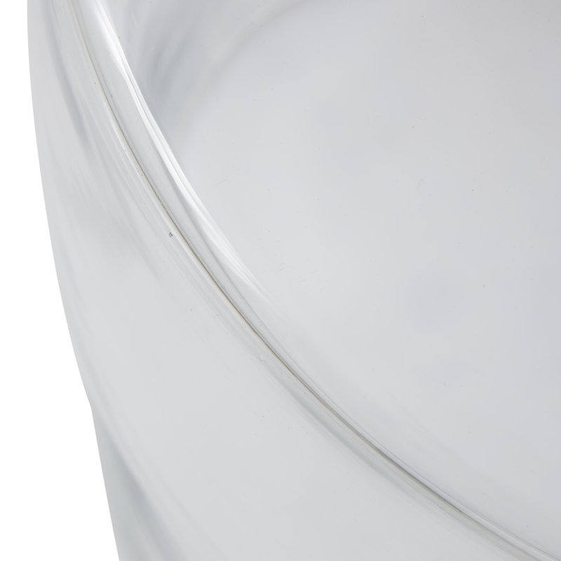 Mayah Glass Top End Table, Clear