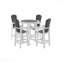 Ensemble de table de bar et de chaises Hdpe