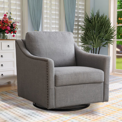 Kamiyla Upholstered Swivel Armchair