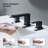 Cube Widespread 2-handle Bathroom Faucet with Drain Assembly-83653104